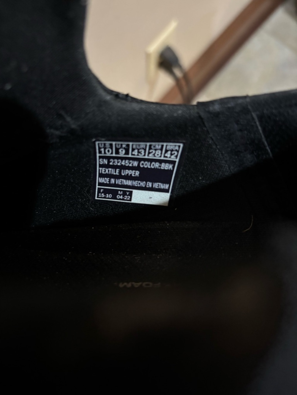 Skecher’s Men's Black Knit Slip-On Sneakers with Bungee Lacing - Size 10 - Picture 5 of 5